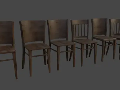 Acset model Home accessories  Low-poly 3D model