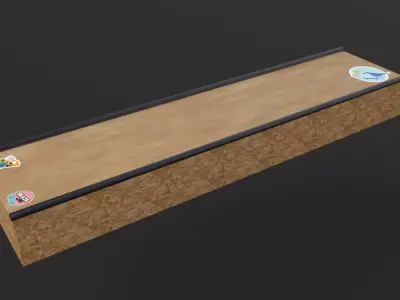 Practice Skate Box Free low-poly 3D model