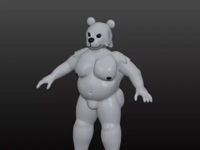 Polar bear 3D model buy