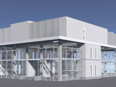 Building in construction scene 25-53 3D model
