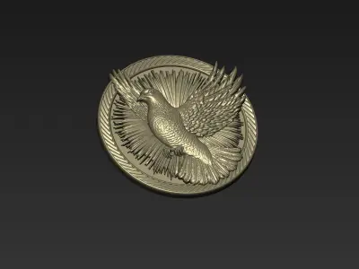 Pigeon Pendant A29 3D print model