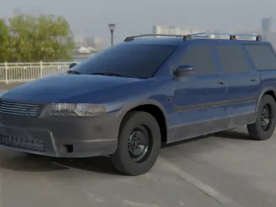 2000s break Low-poly 3D model