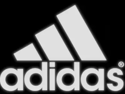 Adidas Logo - made in Blender Low-poly 3D model