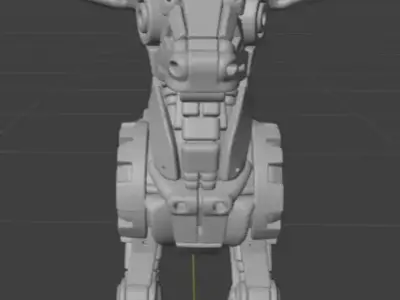 Mechanical Deer Sculpture 3D print model