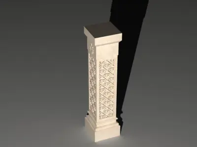 Arabian Pillar for Architecture 3D model