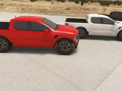 Generic Pickup Truck Low-poly 3D model