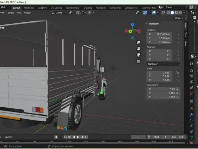 Mahindra bolero Maxx pickup  Low-poly 3D model