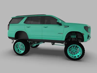 2021 Lifted truck  3D model