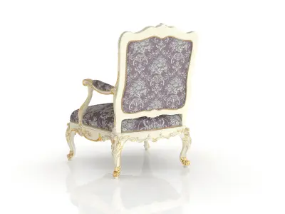 Dutch brown cream armchair by Modenese 3D model