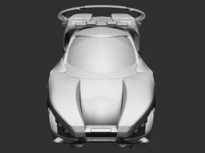 Police car of the future 3D print model