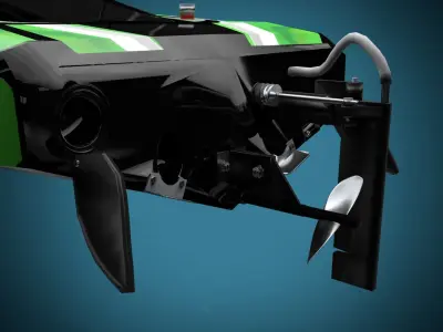 rc Boat  Low-poly 3D model