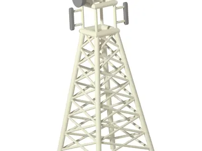 Premium Telecommunication Tower 3D print model