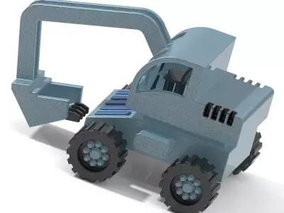 Classic Earth Moving Machine 3D print model