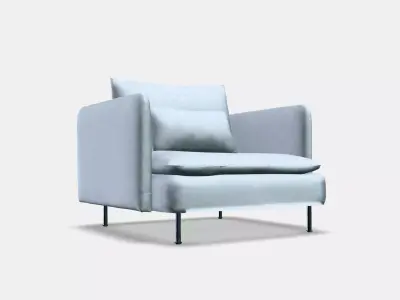 SODERHAMN Armchair 3 Low-poly 3D model