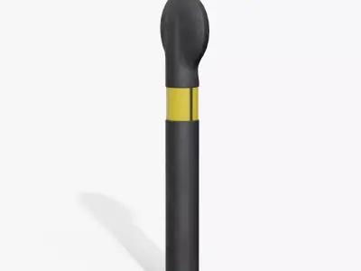 Traffic Bollard E Low-poly 3D model