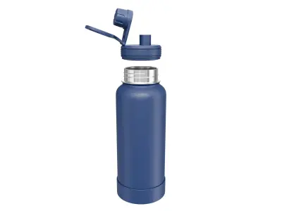 Blue Water Bottle 01 3D model