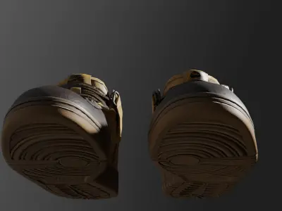 Nike Dunk Mid Pro SB SK8 Shoes 3D model Low-poly 3D model