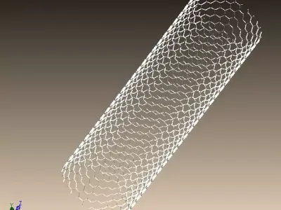 Coronary Artery Stent High-Precision 3D Model  3D print model