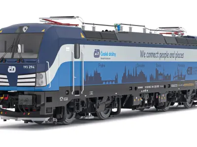 Siemens Vectron Locomotive Ceske Drahy 3D model