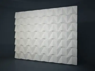 03 TRIANGULAR PATTERN WALL 3D model