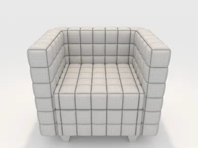 Sofa 1 Seater 7 3D model