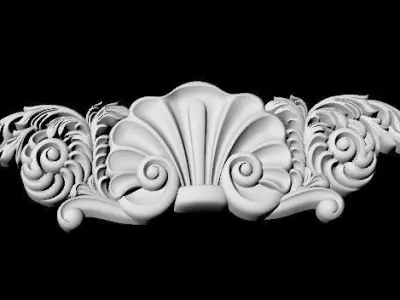 Central decor ornament for furniture 3D model 845