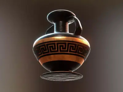  ancient greek pot 5 Low-poly 3D model