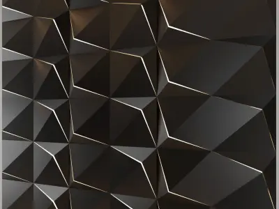 3d panel 04 Low-poly 3D model