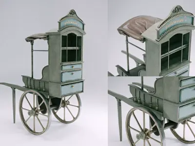 Fantasy Cart 3D model