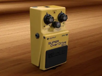 Boss SD-1 3D model