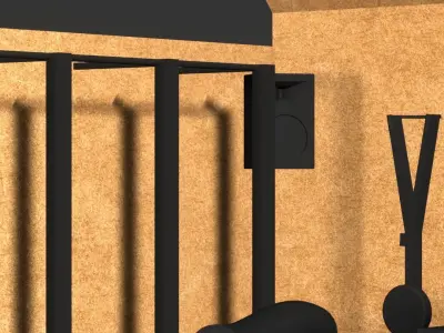 Crossfit room model for diy Free 3D print model