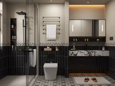 Bathroom 07 3D model