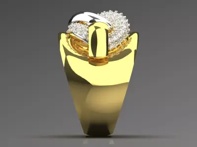 luxury diamond ring jr00175 3D print model