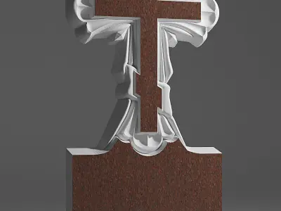 The Cross tombstone 3D Model 3D model