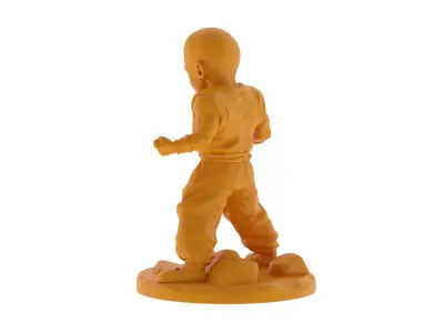 Krillin 3D Print figurine of man 3D print model