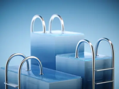 Pool Ladder Pack - 3D Models 3D model