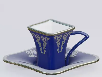 Square Espresso Cup 3D model
