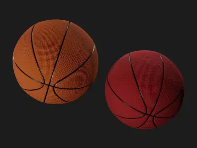 Basketball ball Low-poly 3D model get