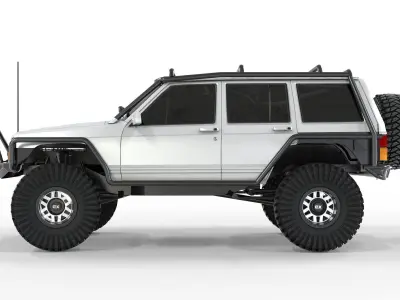 Jeep Cherokee XJ 1999 Off Road  3D model