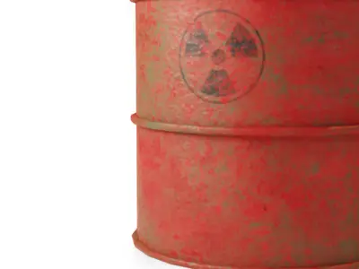 Low Poly Oil Barrel Low-poly 3D model