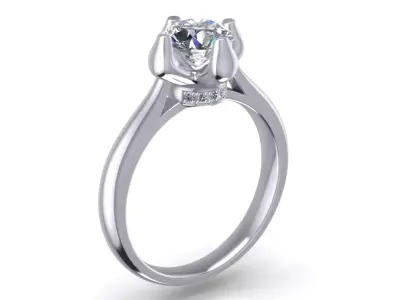 Engagement Ring  STL File Format ready For 3D Printing - CC60 3D print model