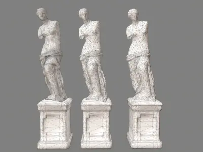 Venus  de  Milo Low-poly 3D model