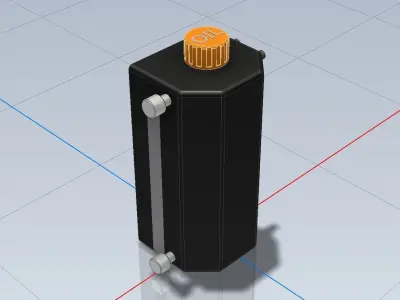 Mocal Oil Cath Tank 3 Litre 1-24 and 1-18 3D print model