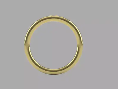 8 Prongs Diamond Wedding Ring 3D print model