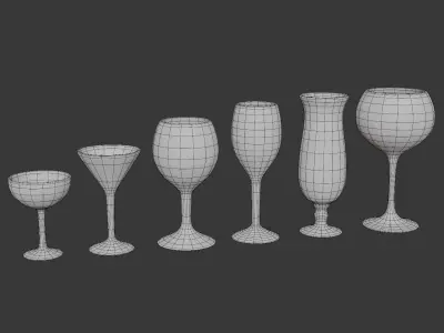 Bar Glass 3D model