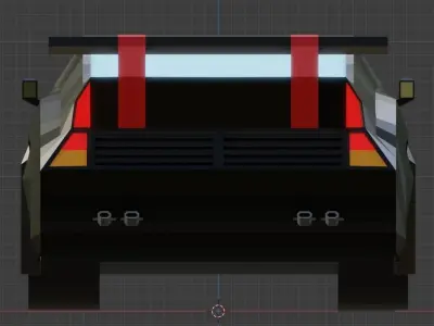 Dunge RY GameReady Car Model Low-poly 3D model