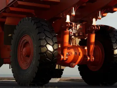 Truck Levo 779 ZBL - Unreal Engine Project Low-poly 3D model
