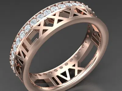 Luxury Men Rings Designs 5MR023 3D print model
