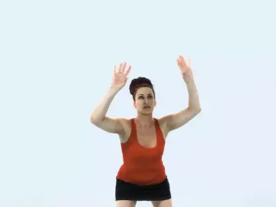 Yearn 11L Volleyball Overhead Sports Woman Low-poly 3D model