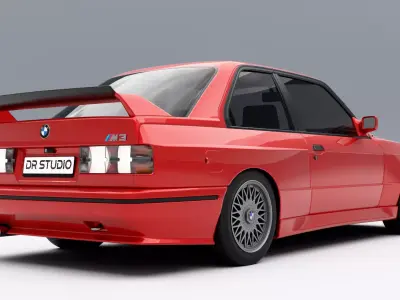 BMW M3 E30 Low-poly 3D model